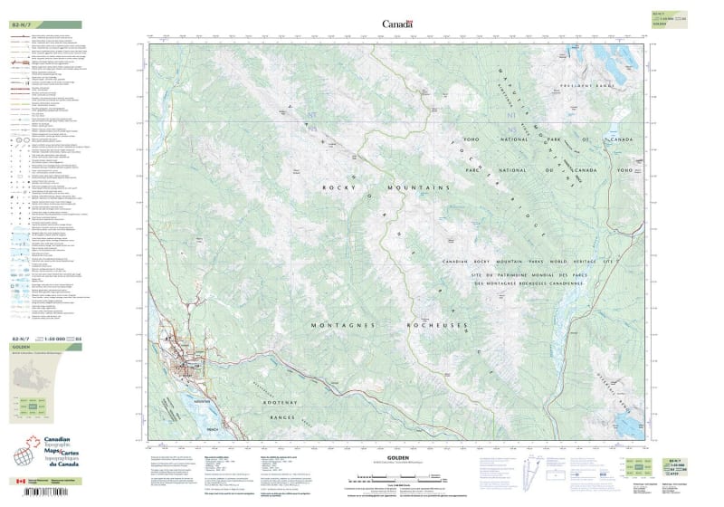 082N07 - GOLDEN - Topographic Map