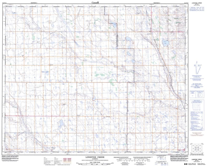082P12 - LONEPINE CREEK - Topographic Map