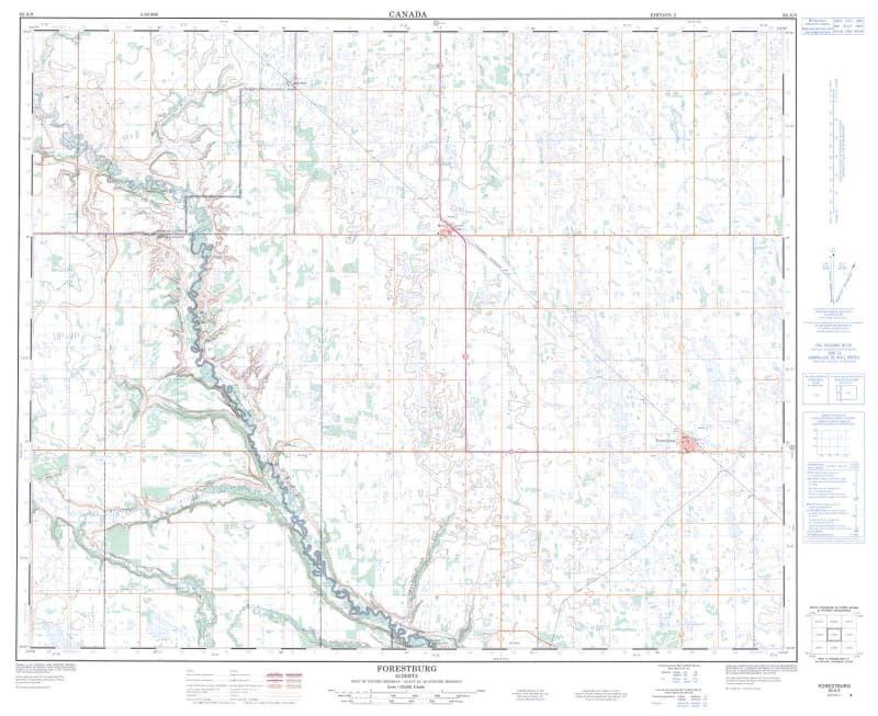 083A09 - FORESTBURG - Topographic Map