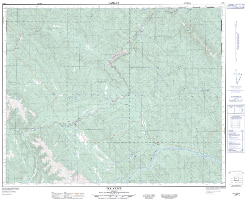 083B04 - ELK CREEK - Topographic Map