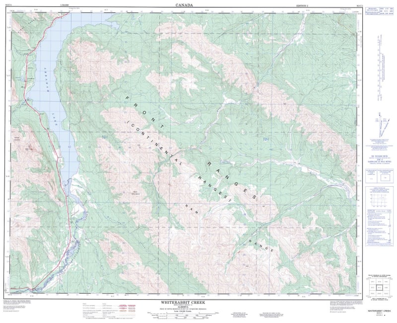 083C01 - WHITERABBIT CREEK - Topographic Map