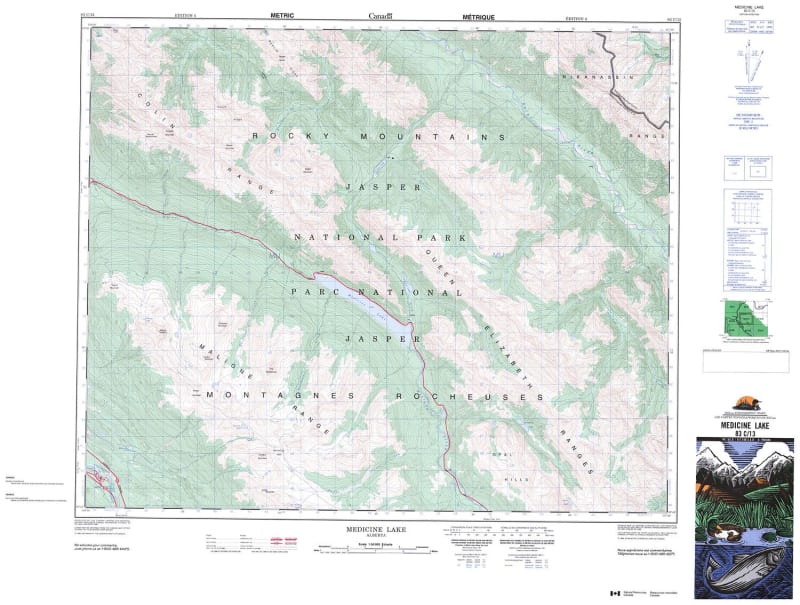 083C13 - MEDICINE LAKE - Topographic Map