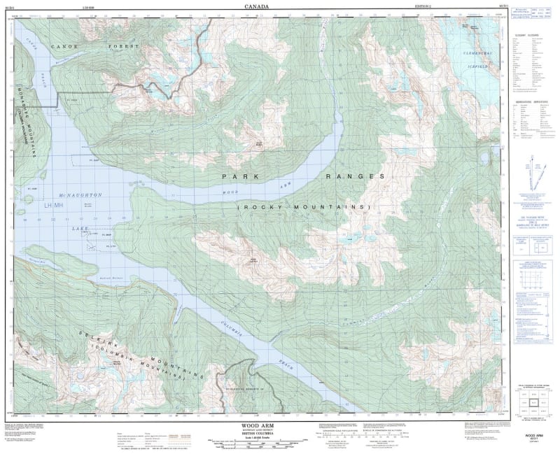 083D01 - WOOD ARM - Topographic Map