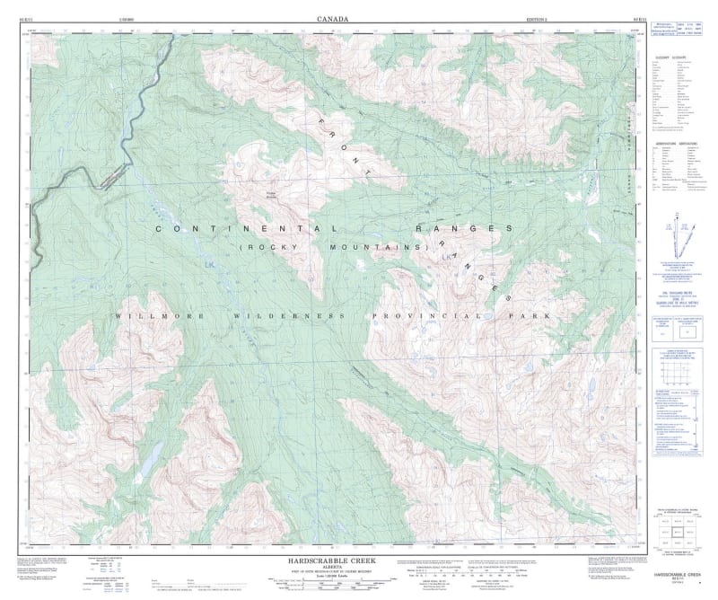 083E11 - HARDSCRABBLE CREEK - Topographic Map