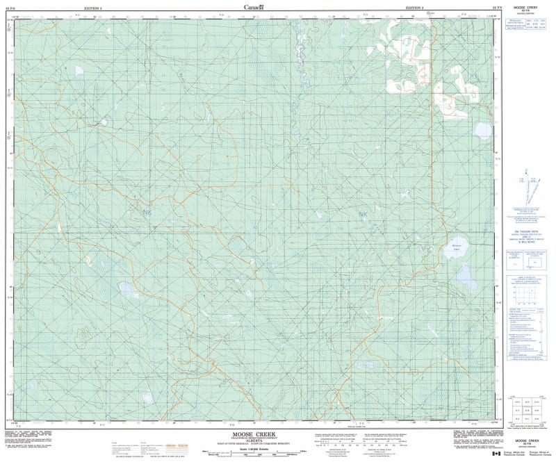 083F08 - MOOSE CREEK - Topographic Map