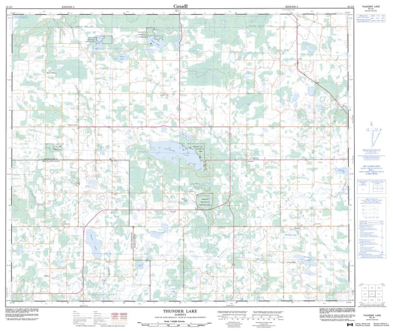 083J02 - THUNDER LAKE - Topographic Map
