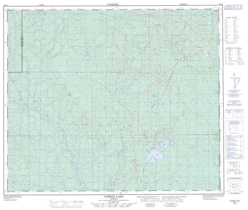 083J05 - MCLEOD LAKE - Topographic Map