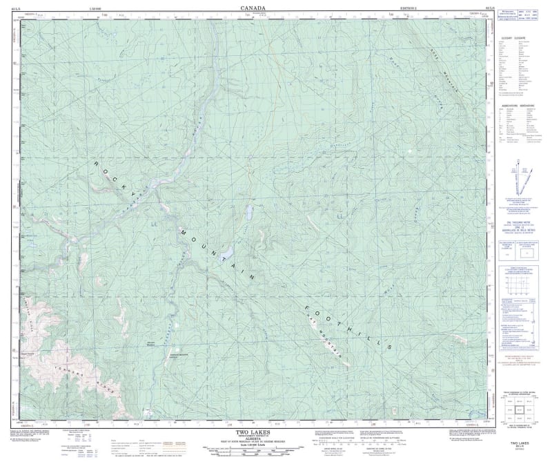 083L05 - TWO LAKES - Topographic Map