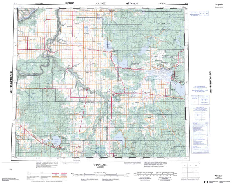 083N - WINAGAMI - Topographic Map