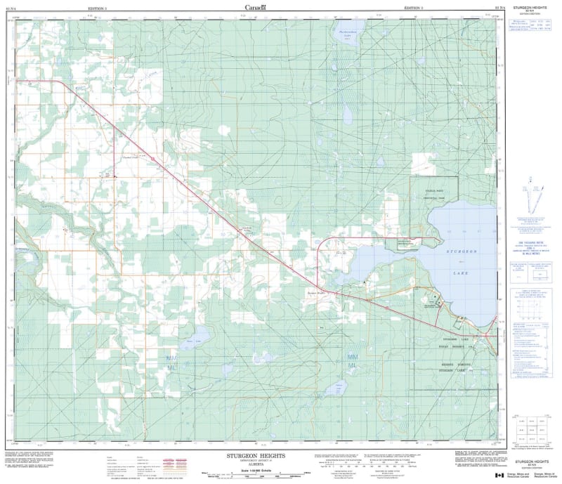 083N04 - STURGEON HEIGHTS - Topographic Map