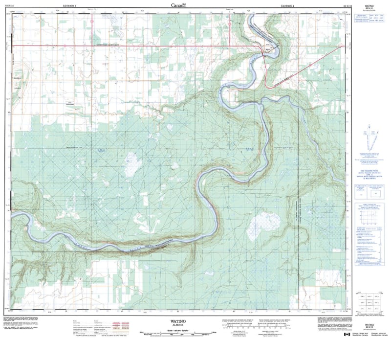 083N12 - WATINO - Topographic Map