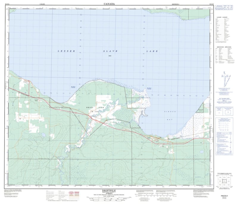 083O05 - DRIFTPILE - Topographic Map