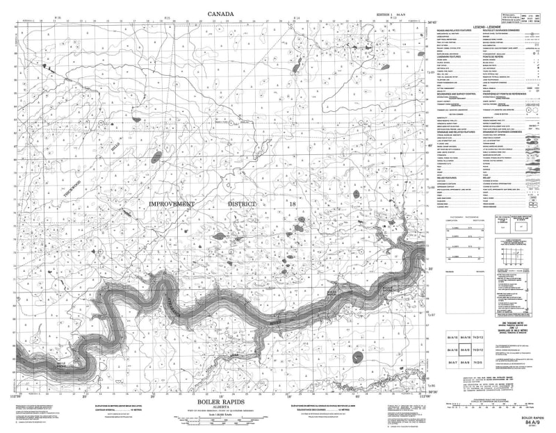 084A09 - BOILER RAPIDS - Topographic Map