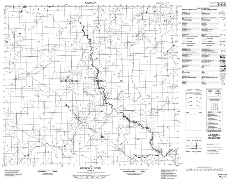 084A15 - DUNKIRK RIVER - Topographic Map