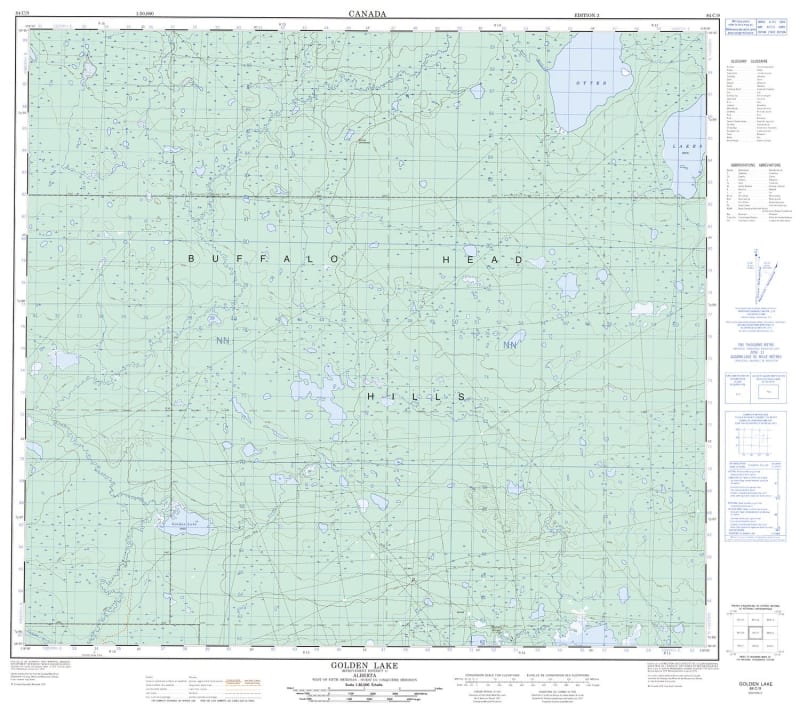 084C09 - GOLDEN LAKE - Topographic Map