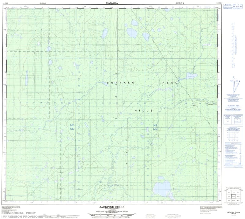 084C15 - JACKPINE CREEK - Topographic Map