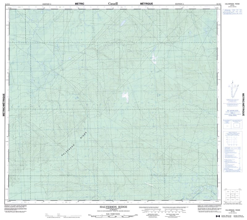 084E03 - HALVERSON RIDGE - Topographic Map