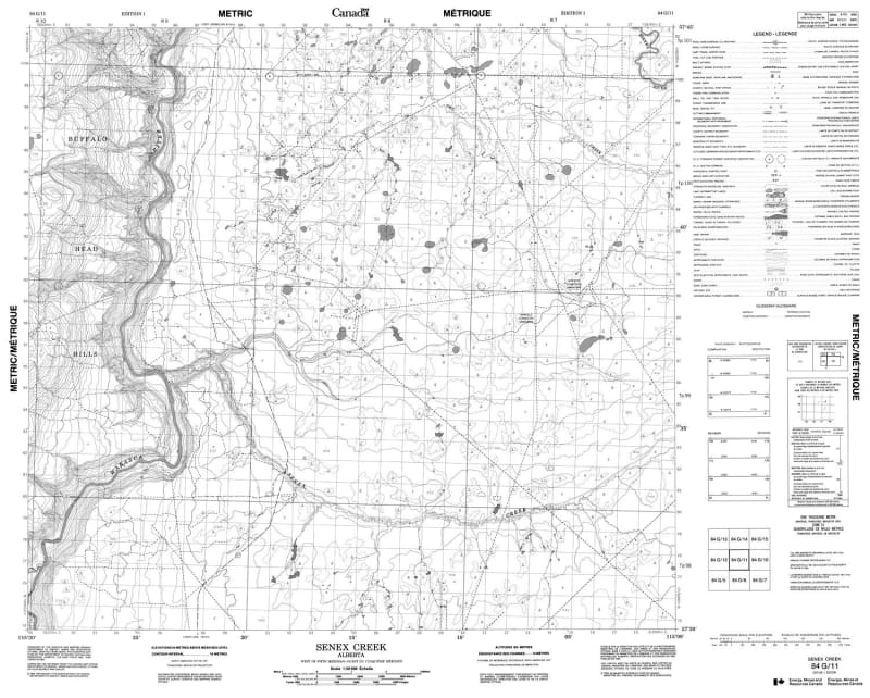 084G11 - SENEX CREEK - Topographic Map