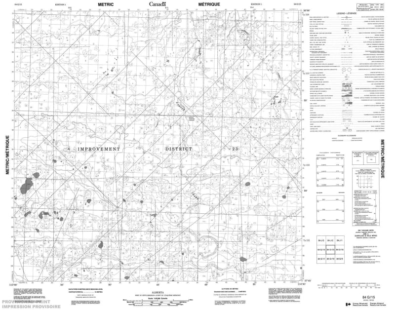 084G15 - NO TITLE - Topographic Map