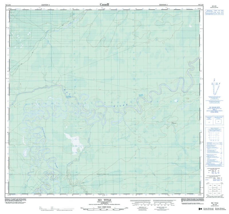 084L16 - NO TITLE - Topographic Map
