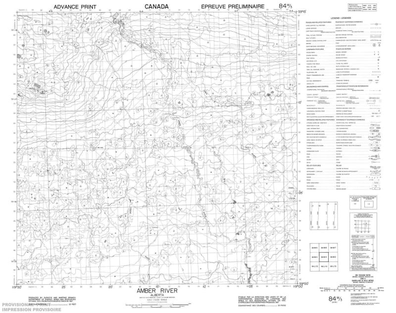 084M03 - AMBER RIVER - Topographic Map