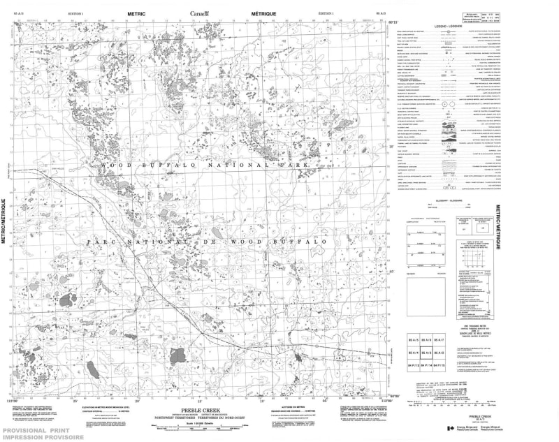 085A03 - PREBLE CREEK - Topographic Map