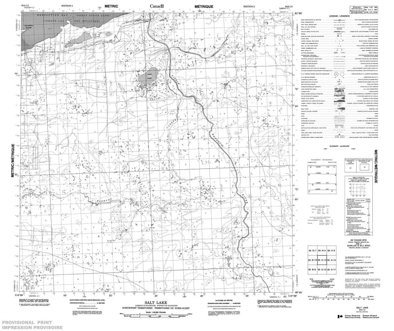 085A13 - SALT LAKE - Topographic Map