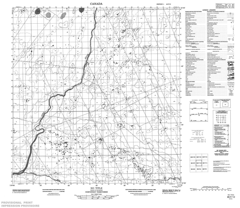 085F12 - NO TITLE - Topographic Map