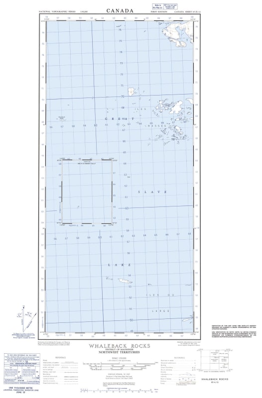 085H13 - WHALEBACK ROCKS - Topographic Map