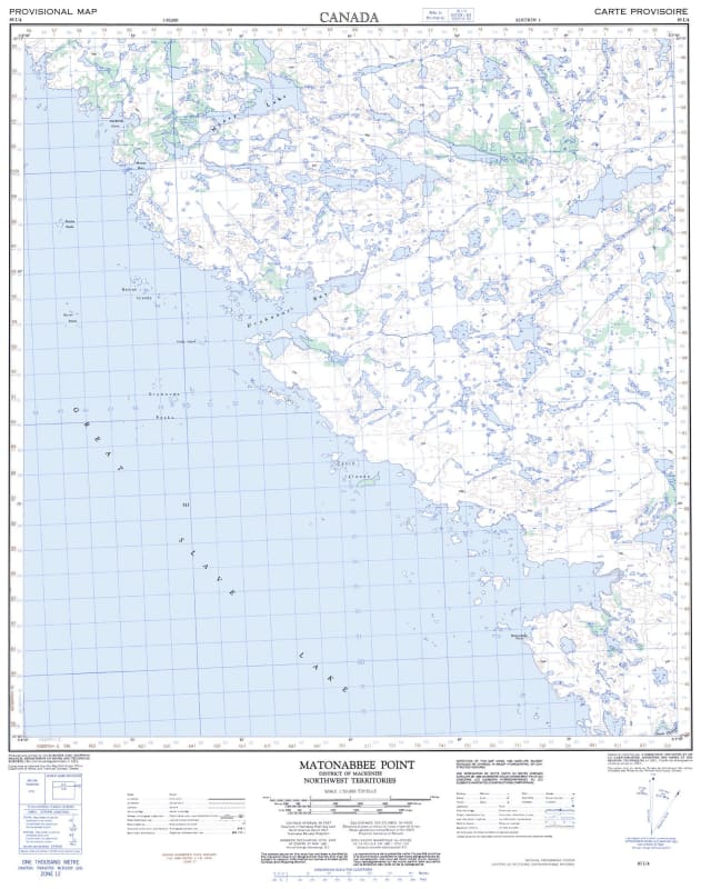 085I04 - MATONABBEE POINT - Topographic Map