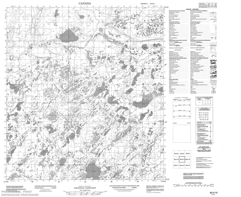 085K15 - NO TITLE - Topographic Map