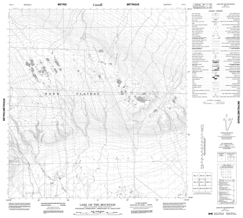 085L01 - LAKE ON THE MOUNTAIN - Topographic Map