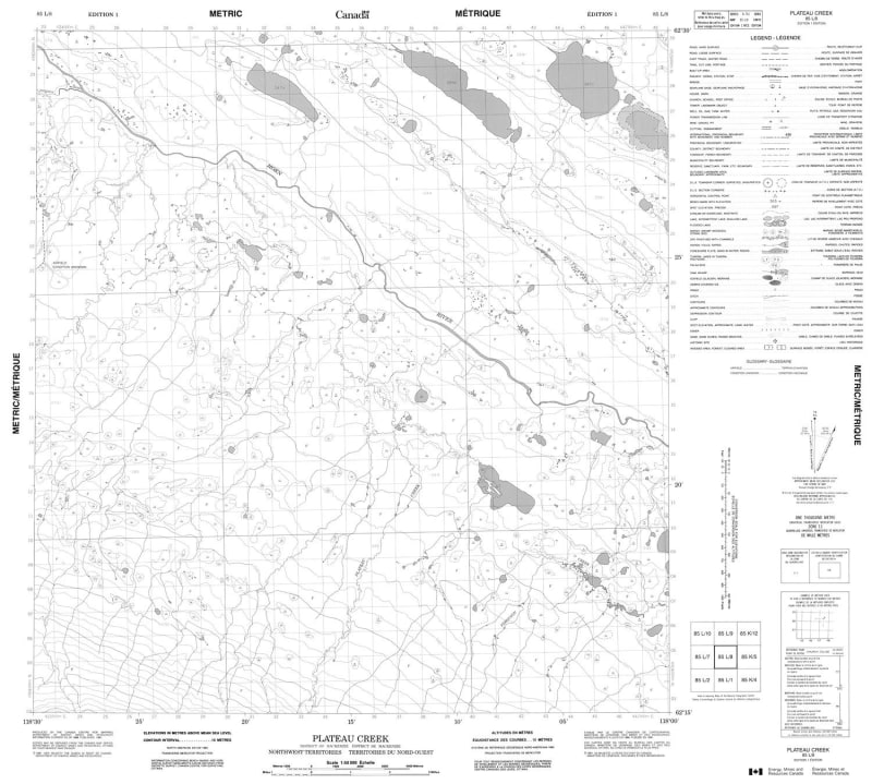 085L08 - PLATEAU CREEK - Topographic Map