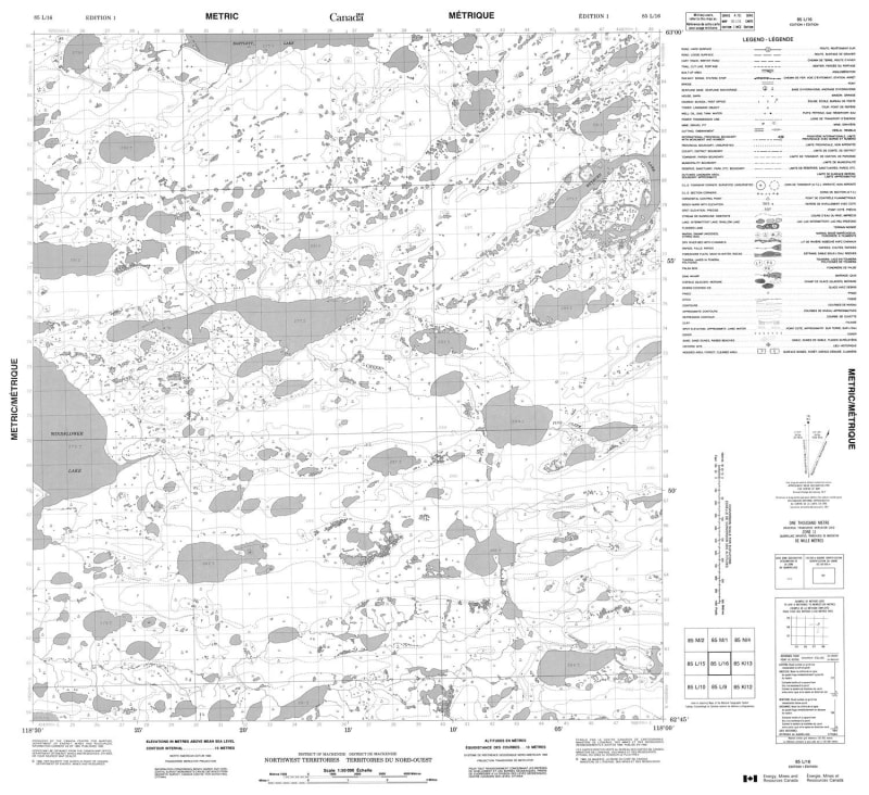 085L16 - NO TITLE - Topographic Map