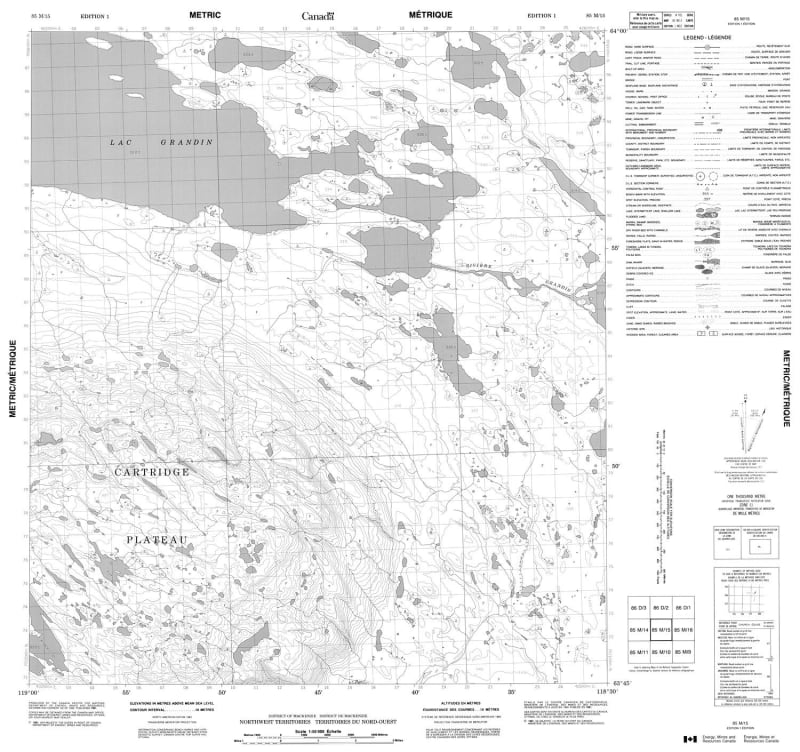 085M15 - NO TITLE - Topographic Map