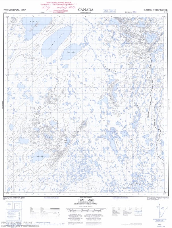 085N07 - TUMI LAKE - Topographic Map