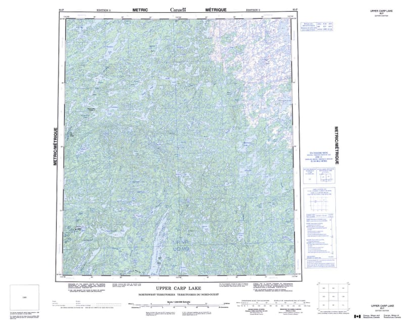 085P - UPPER CARP LAKE - Topographic Map