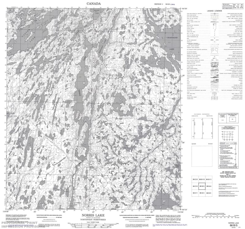 086B05 - NORRIS LAKE - Topographic Map