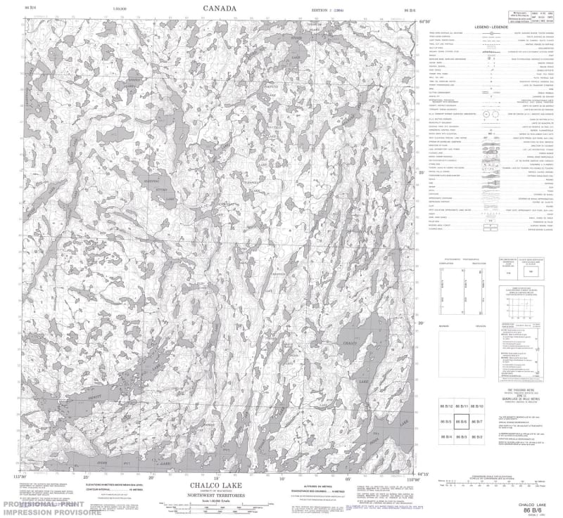 086B06 - CHALCO LAKE - Topographic Map