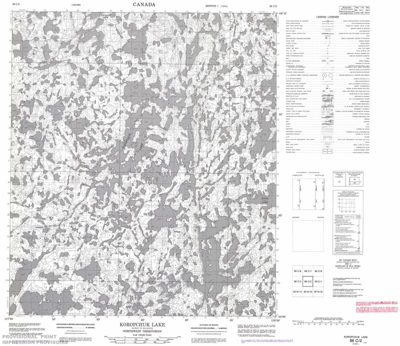 086C02 - KOROPCHUK LAKE - Topographic Map