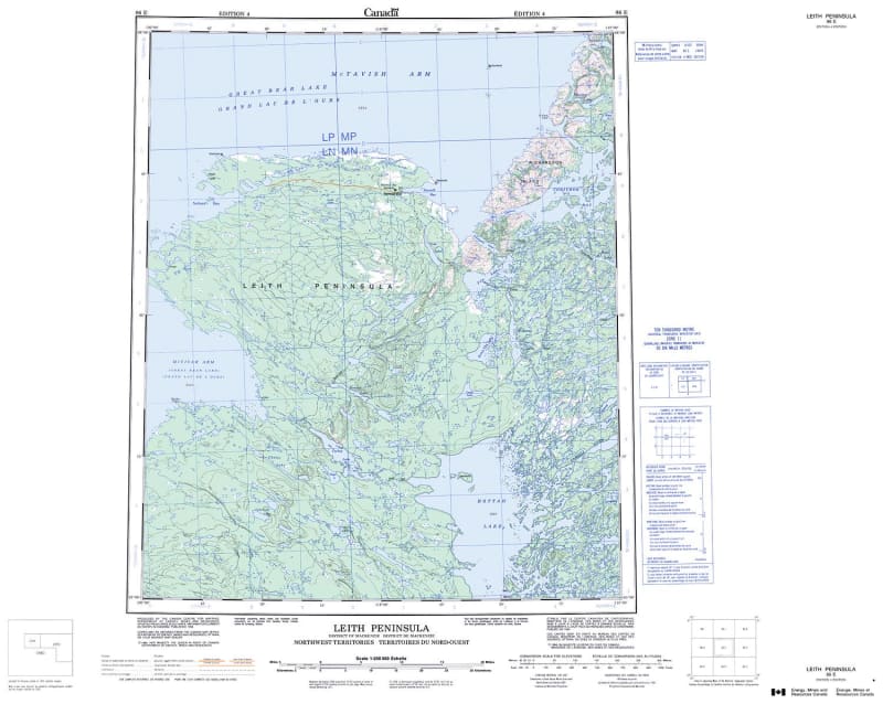 086E - LEITH PENINSULA - Topographic Map