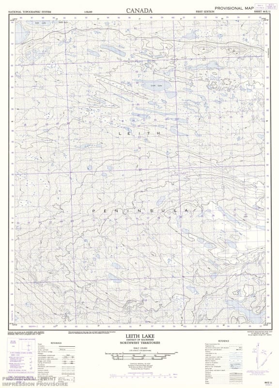 086E11 - LEITH LAKE - Topographic Map