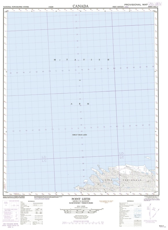 086E13 - POINT LEITH - Topographic Map