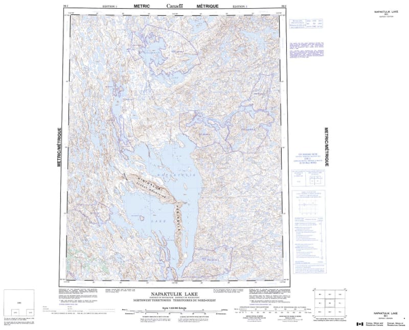 086I - NAPAKTULIK LAKE - Topographic Map