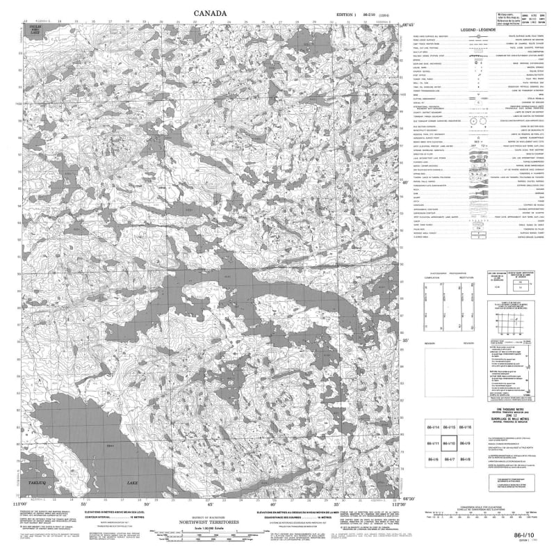 086I10 - NO TITLE - Topographic Map