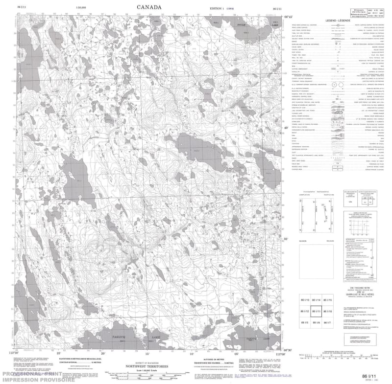 086I11 - NO TITLE - Topographic Map