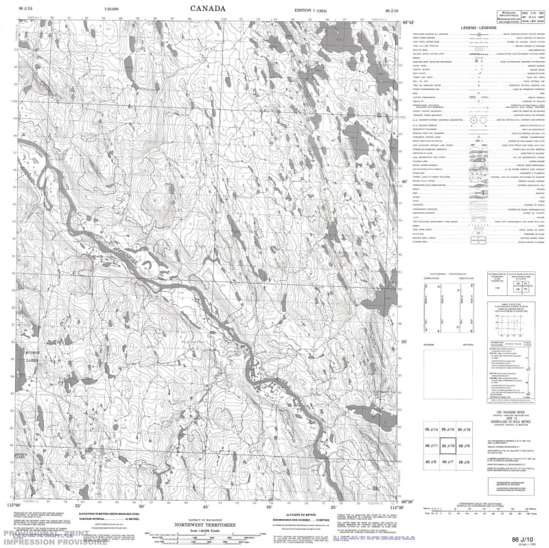 086J10 - NO TITLE - Topographic Map