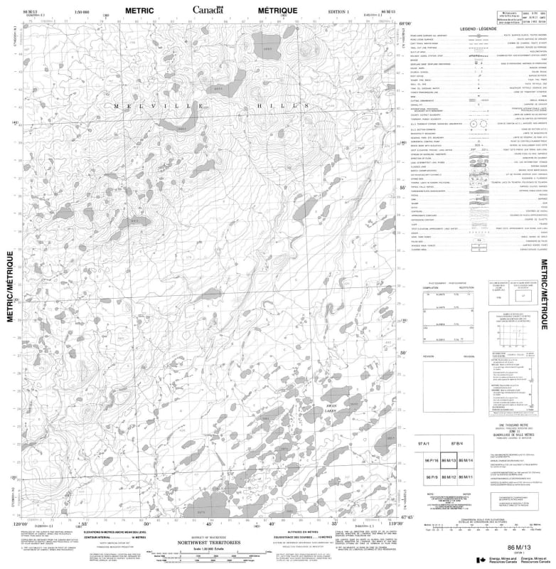 086M13 - NO TITLE - Topographic Map