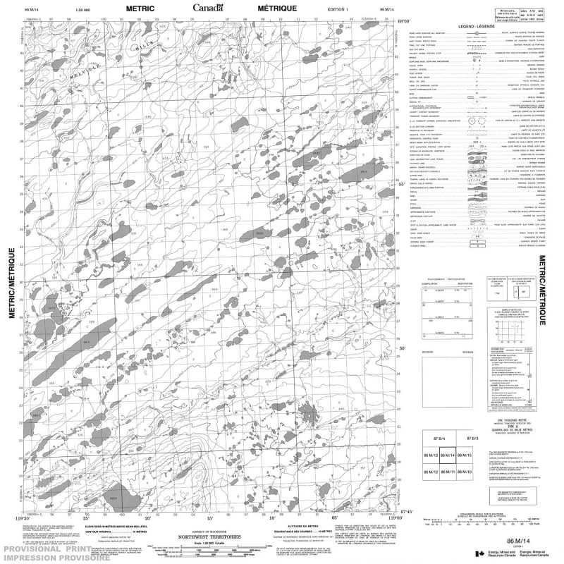 086M14 - NO TITLE - Topographic Map