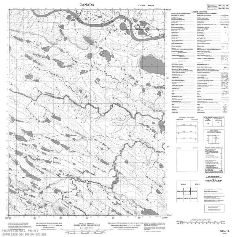 086N14 - NO TITLE - Topographic Map